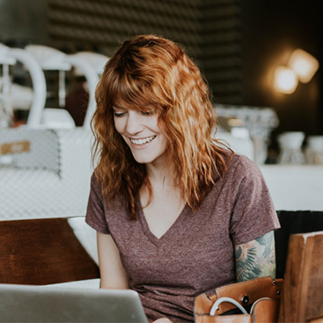 Woman on laptop